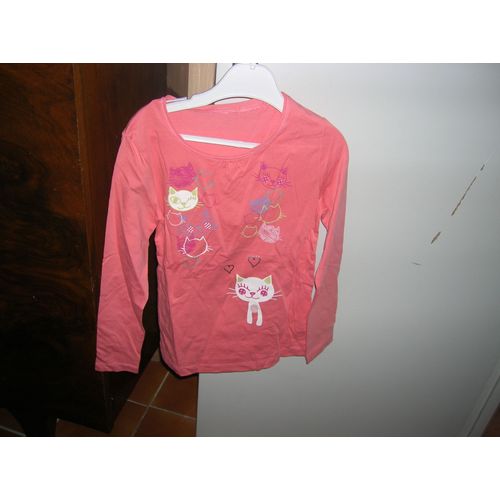 T-Shirt Manches Longues 8 Ans 100% Coton.