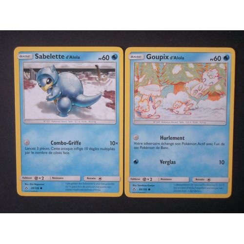Ultra Prisme - Goupix D' Alola (30) + Sabelette D' Alola (28/156)