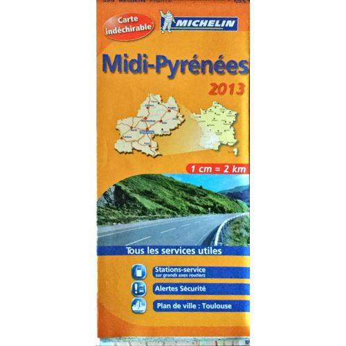 Carte Michelin Midi-Pyrenees 2013 N°525