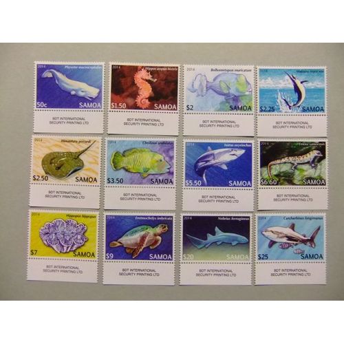 Samoa 2014 Faune Poissons Fauna Peces Yvert 000 Mnh
