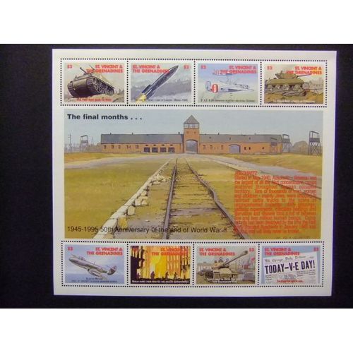 St. Vincent The Grenadines 1995 Campo De Concentración Auschwitz Yvert 2424 /31 ** Mnh