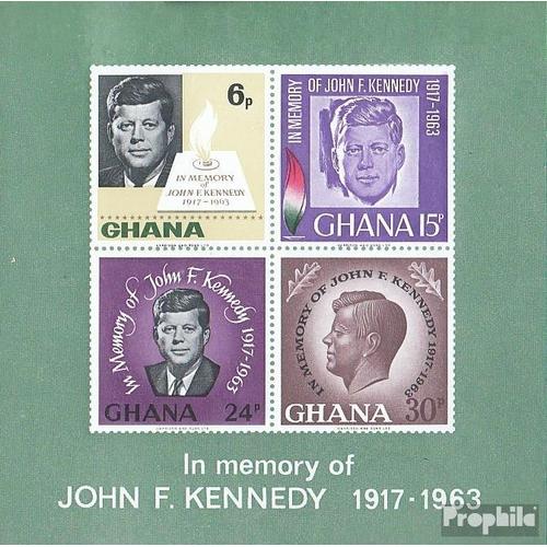 Ghana Bloc 19 (Complète.Edition.) Neuf Avec Gomme Originale 1965 Kennedy