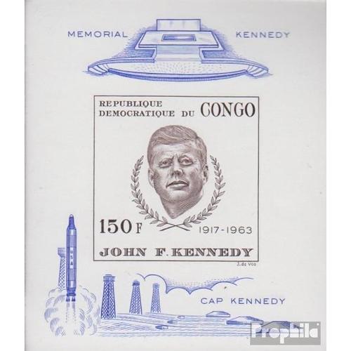 Congo (Kinshasa) Bloc 9 (Complète.Edition.) Neuf Avec Gomme Originale 1966 John F. Kennedy