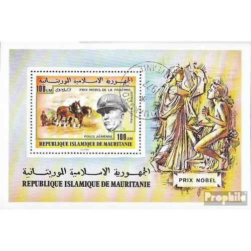 Mauritanie Bloc 17 Oblitéré 1977 Prix Nobel