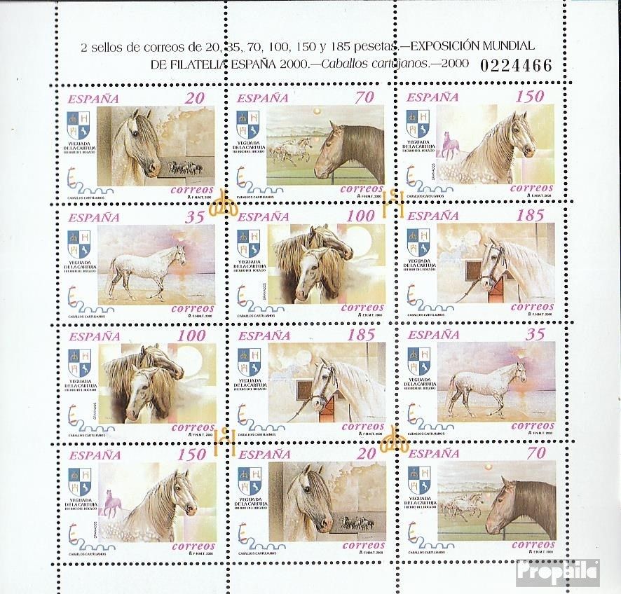 Espagne 3556-3561klb Feuille Miniature (Complète Edition) Neuf Avec G (9371863