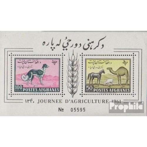 Afghanistan Block8a (Complète Edition) Neuf Avec Gomme Originale 1961 Images Animaux