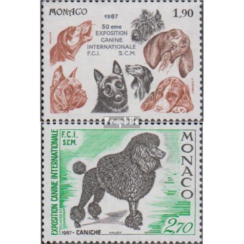 Monaco 1804-1805 (Complète Edition) Neuf Avec Gomme Originale 1987 Hundeaustellung