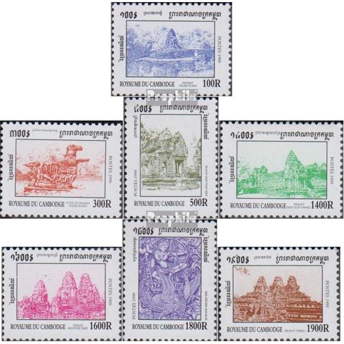 Cambodge 1958-1964 (Complète Edition) Neuf Avec Gomme Originale 1999 Temple Et Sculptures