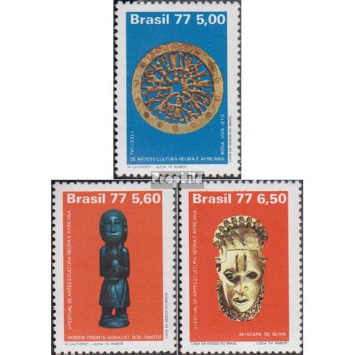 Brésil 1578-1580 (Complète.Edition.) Oblitéré 1977 Festival Africaine Art