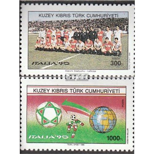 Turc-Chypre 279-280 (Édition Complète) Neuf 1990 Football-Wm Dans Italie