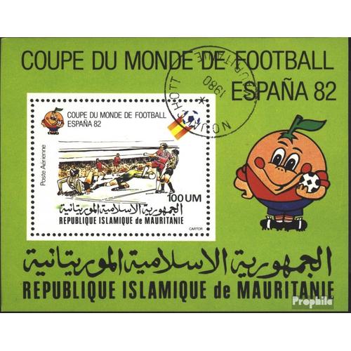 Mauritanie Bloc 29 Oblitéré 1980 Football-Monde