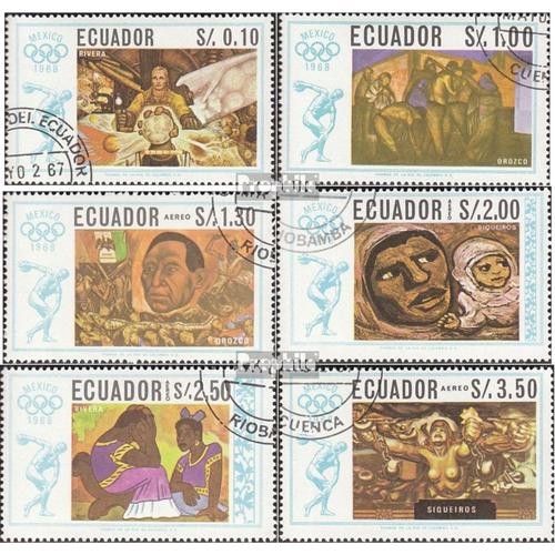Équateur 1313-1318 Oblitéré 1967 Jeux Olympiques Été