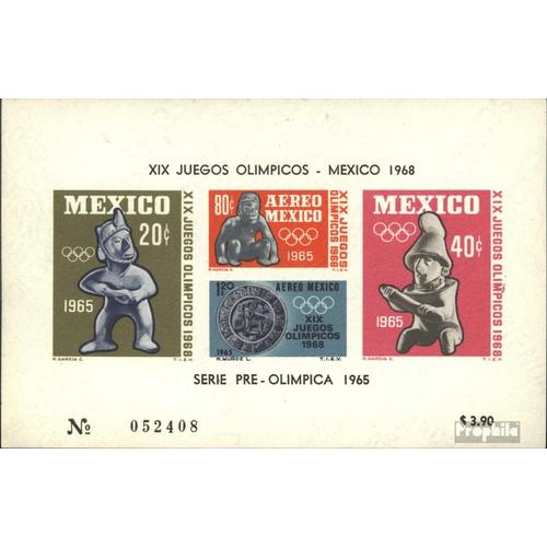 Mexique Bloc 3 Neuf 1965 Vorolymp. Jeux ?67, Mexique
