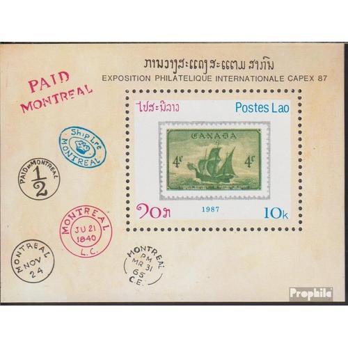 Laos Block116 (Complète Edition) Neuf Avec Gomme Originale 1987 Capex ?87