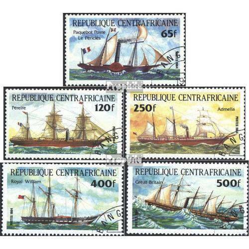 Afrique Centrale République 1031-1035 Oblitéré 1984 Navires