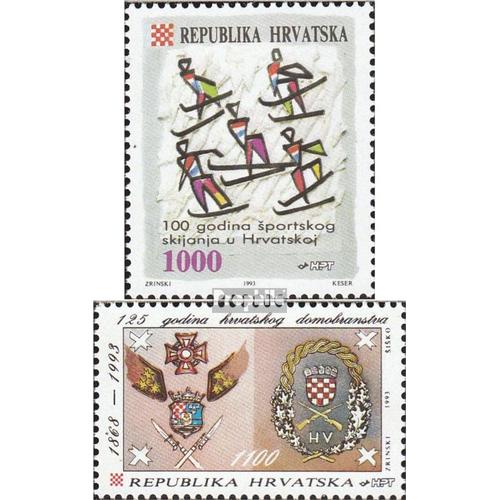 Croatie 263,264 (Édition Complète) Neuf 1993 Timbres Spéciaux