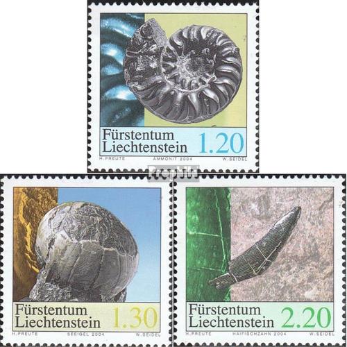 Liechtenstein 1365-1367 (Édition Complète) Neuf 2004 Fossiles