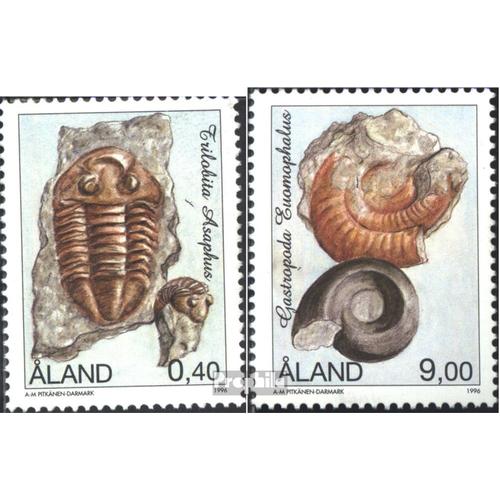 Finlande - Aland 117-118 (Complète.Edition.) Oblitéré 1996 Fossiles