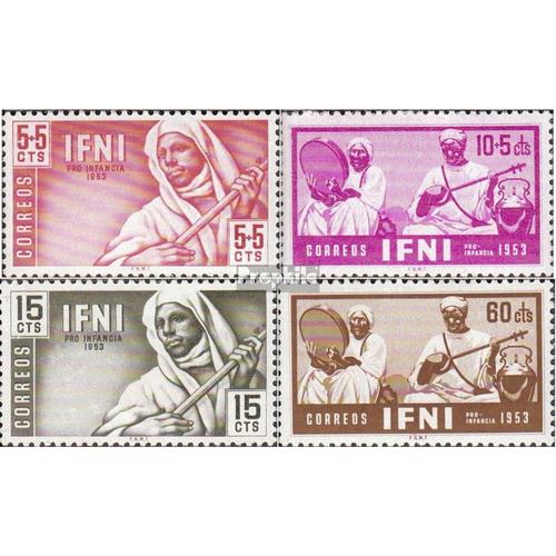 Ifni 124-127 Neuf 1953 Locals Musique