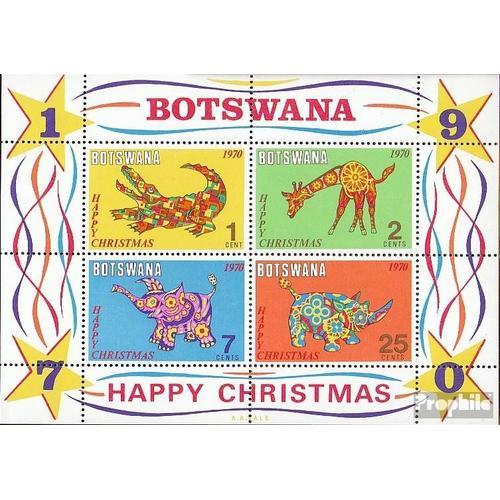 Botswana Bloc 4 Neuf 1970 Noël