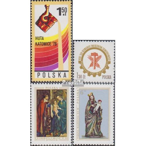 Pologne 2471,2472,2473-2474 (Complète.Edition.) Oblitéré 1976 Fonderie, Syndicat, Noël