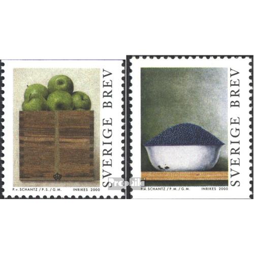 Suède 2179-2180 (Complète Edition) Oblitéré 2000 Fruits