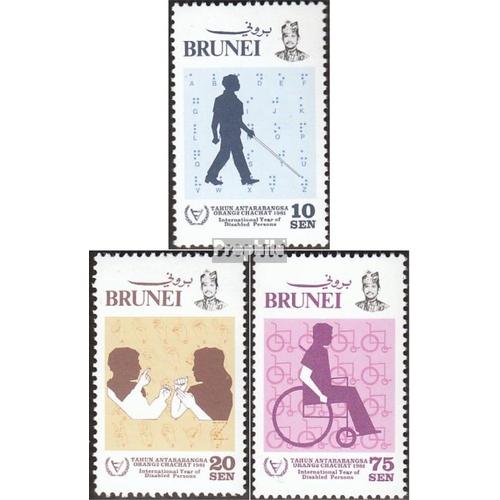 Brunei 257-259 Neuf 1981 Année Le Behinleten