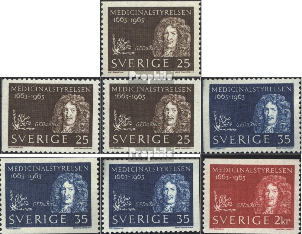 Suède 508a,Dl,Dr,509a, Dl,Dr,510a (Complète. Édition .) Neuf 1963 Riche De Santé