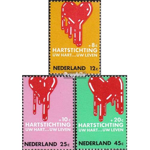 Pays-Bas 948-950 (Édition Complète) Neuf 1970 Herzerkrankungen