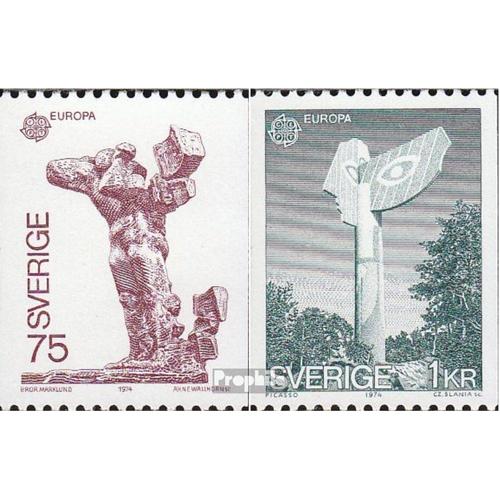 Suède 852-853 (Édition Complète) Neuf 1974 Sculptures