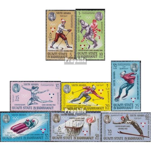 Aden - Qu?Aiti State 123a-130a (Complète Edition) Neuf Avec Gomme Originale 1967 Jeux Olympiques Jeux D'hiver ?68