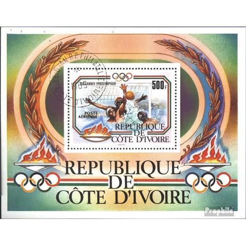 Côte D'ivoire Bloc 25 Oblitéré 1983 Jeux Olympiques Été 1984