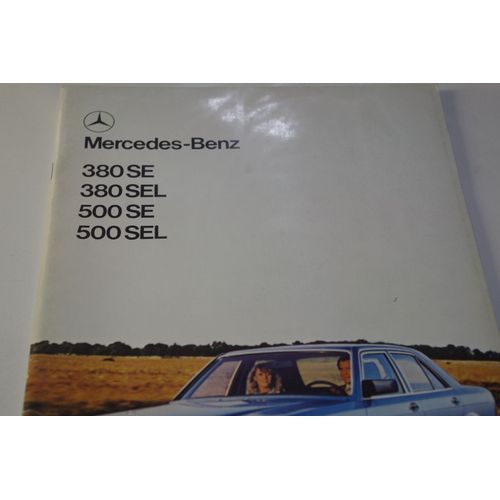 Mercedes-Benz 380/Se 380/Sel 500/Se 500/Sel - 1979 - Documentation Automobile Pub Auto Vintage