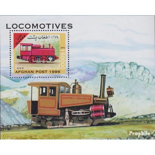 Afghanistan Block108 (Complète Edition) Neuf Avec Gomme Originale 1999 Locomotives