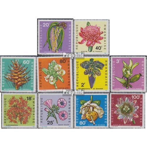 Rwanda 272a-281a (Complète.Edition.) Neuf Avec Gomme Originale 1968 Locals Flora