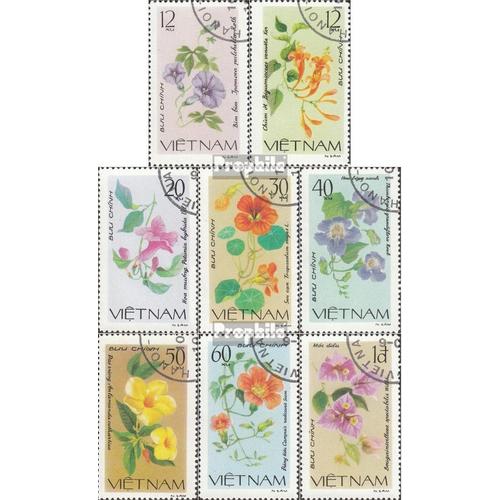 Vietnam 1137-1144 Oblitéré 1980 Fleurs