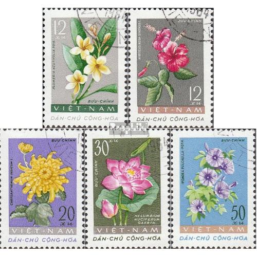 Vietnam 206-210 Oblitéré 1962 Timbres: Fleurs