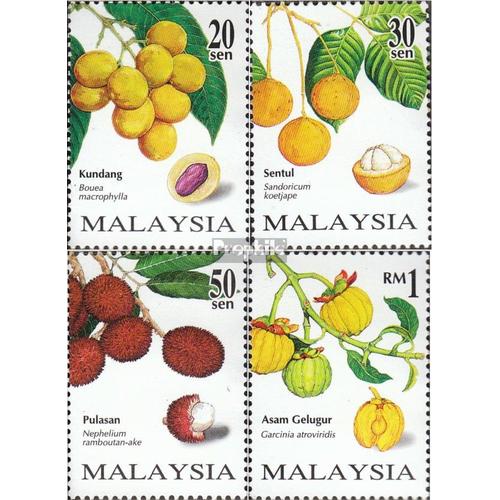 Malaisie 677-680 Neuf 1998 Locals Fruits