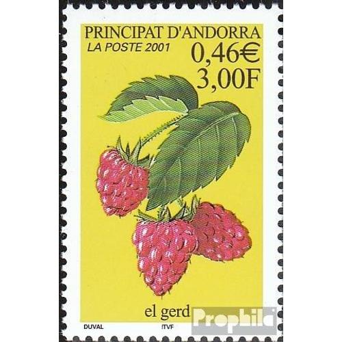 Andorre-Français Post 568 (Édition Complète) Neuf 2001 Himbeere