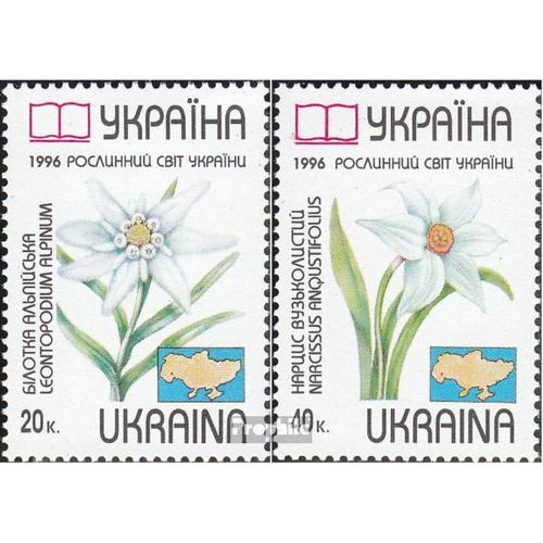 Ukraine 186-187 (Complète Edition) Neuf Avec Gomme Originale 1996 En Danger Des Espèces De Plantes