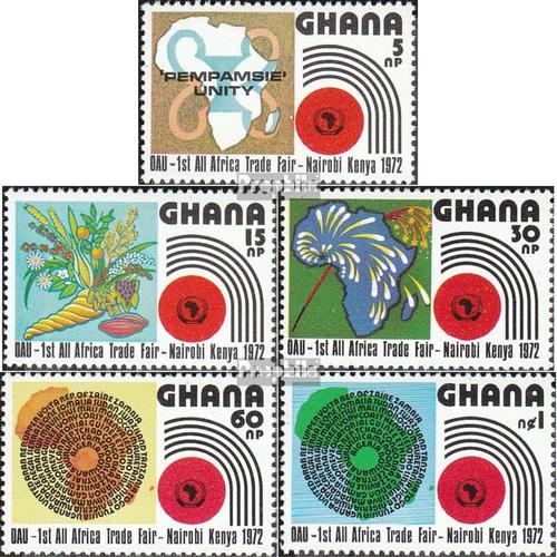 Ghana 453a-457a (Complète.Edition.) Neuf Avec Gomme Originale 1972 Loyal