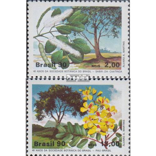 Brésil 2340-2341 (Complète.Edition.) Neuf Avec Gomme Originale 1990 Botanique Société