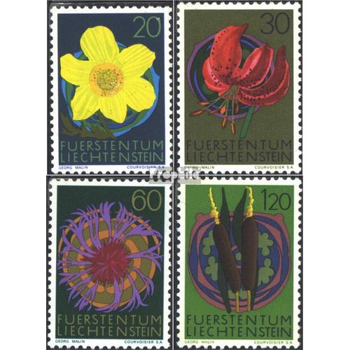 Liechtenstein 560-563 (Édition Complète) Neuf 1972 Fleurs