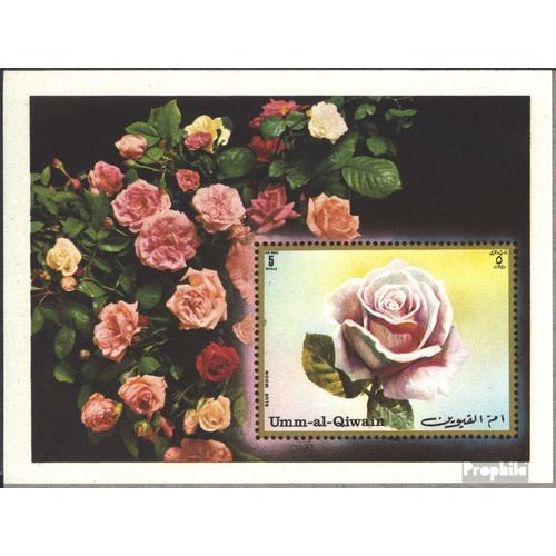 Umm Al Qaïwaïn Bloc 56 Neuf 1972 Roses