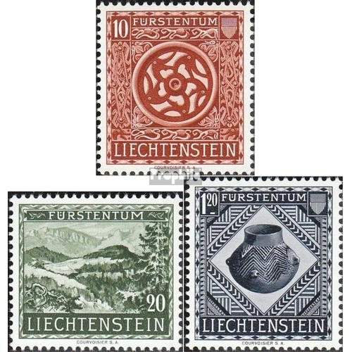 Liechtenstein 319-321 (Complète Edition) Oblitéré 1953 Musée National (9029947