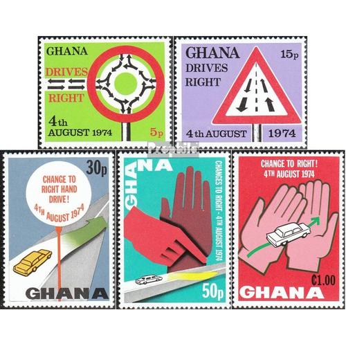 Ghana 572a-576a (Complète.Edition.) Neuf Avec Gomme Originale 1974 Rechtsverkehr