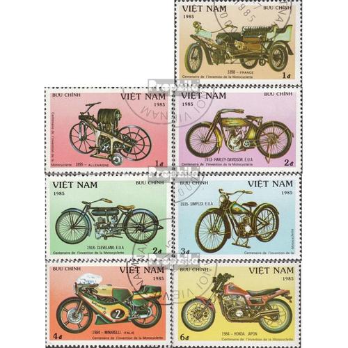 Vietnam 1572-1578 Oblitéré 1985 100 Années Motos