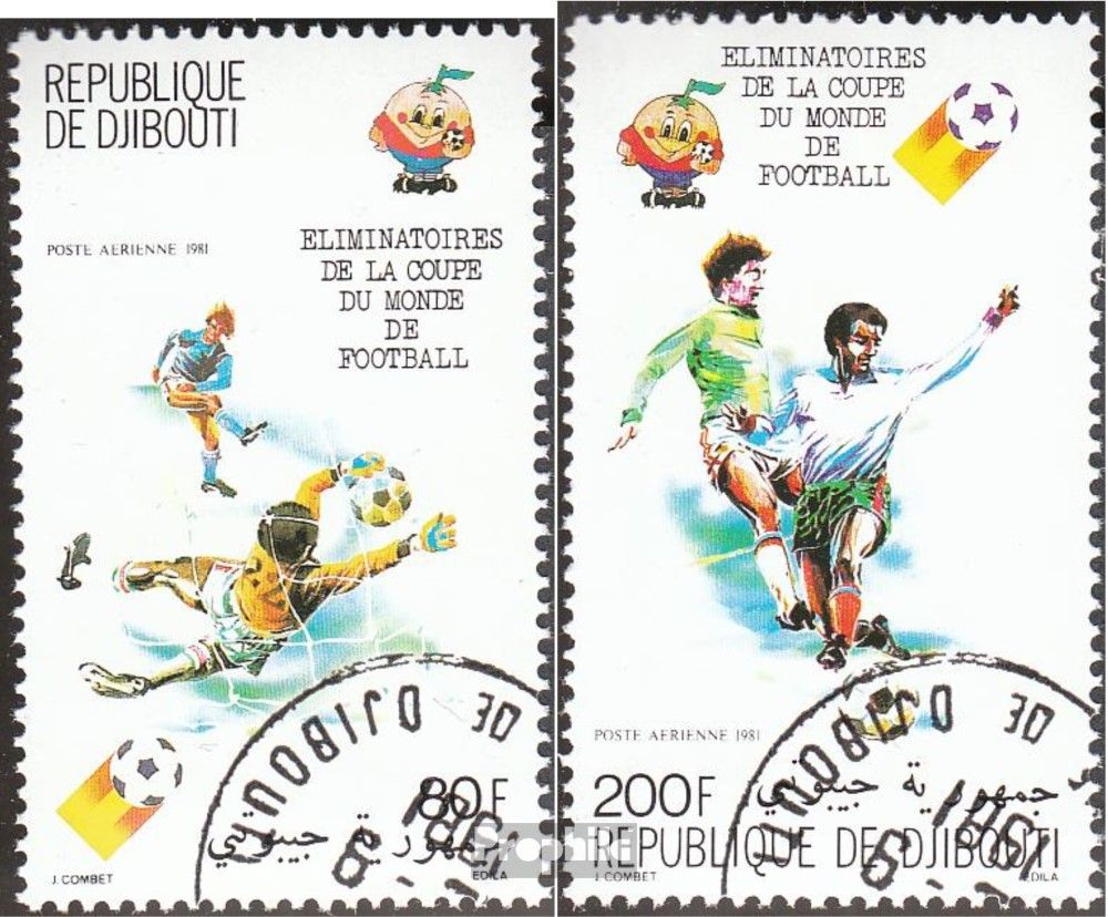 Djibouti 290-291 Oblitéré 1981 Matches De Qualification Football-Wm