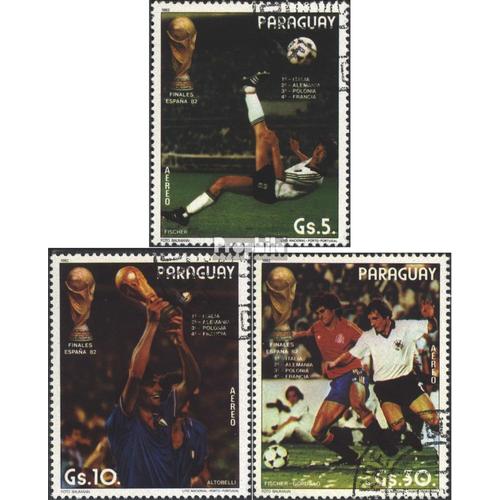 Paraguay 3560-3562 Oblitéré 1982 Football Wm ?82, Espagne