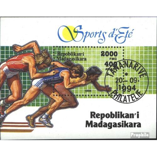 Madagascar Bloc 262 Oblitéré 1994 Jeux Olympiques Sports